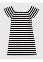 Vestido Multicolor A Rayas Con Escote Hombros Descubiertos Tommy Hilfiger de Tommy Hilfiger