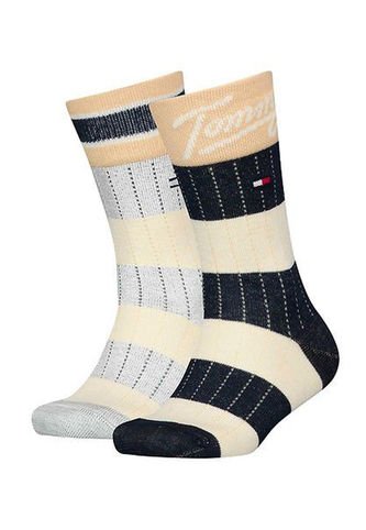 Paquete De 2 Calcetines Con Logo Bordado Para Niños Tommy Hilfiger Tommy Hilfiger