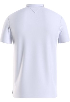 Polo Slim Con Cinta Y Contorno De Bandera Blanco Tommy Hilfiger