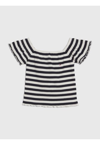 Camiseta Multicolor A Rayas Con Escote Hombros Descubiertos Tommy Hilfiger Tommy Hilfiger