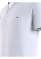 Polo Slim Con Cinta Y Contorno De Bandera Blanco Tommy Hilfiger de Tommy Hilfiger