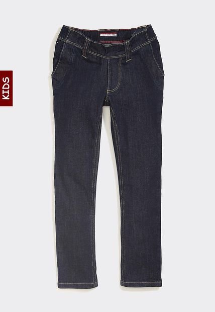 Jeans Rectos De Corte Slim Niño Gris Tommy Hilfiger