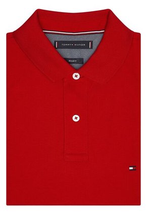 Polo Rojo De Corte Regular Tommy Hilfiger