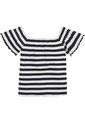 Camiseta Multicolor A Rayas Con Escote Hombros Descubiertos Tommy Hilfiger de Tommy Hilfiger
