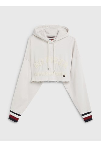 Hoodie Cropped Con Capucha Tommy Hilfiger X Shawn Mendes Mujer Blanco Tommy Hilfiger Tommy Hilfiger