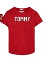 Camiseta Niña Essential De Algodón Rojo Tommy Hilfiger de Tommy Hilfiger