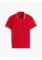 Polo Rojo De Corte Slim Con Logo Tommy Hilfiger de Tommy Hilfiger