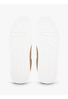 Tenis Khaki Con Diseño Court De Gamuza Tommy Hilfiger
