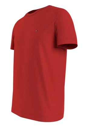 Camiseta Slim Fit Con Logo Bordado Hombre Rojo Tommy Hilfiger