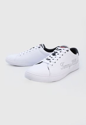 Tenis Lifestyle Blanco-Rojo-Azul Navy Tommy Hilfiger Outline Signature Sneaker