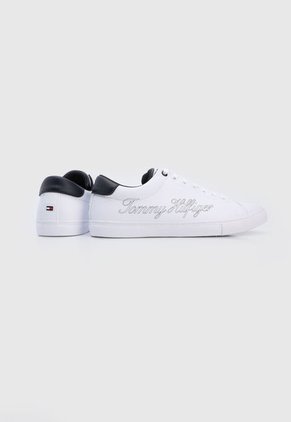Tenis Lifestyle Blanco-Rojo-Azul Navy Tommy Hilfiger Outline Signature Sneaker