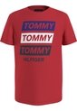 Camiseta Roja Para Niño Con Logo Gráfico Estampado En El Pecho Tommy Hilfiger de Tommy Hilfiger