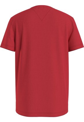 Camiseta Roja Para Niño Con Logo Gráfico Estampado En El Pecho Tommy Hilfiger