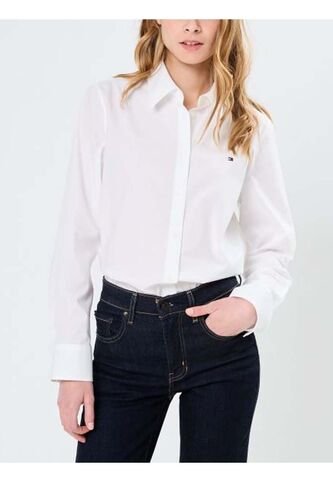 Camisa Blanca Stretch De Corte Regular Tommy Hilfiger Tommy Hilfiger