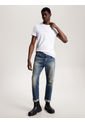 Camiseta Ribeteada De Corte Slim Hombre Blanco Tommy Hilfiger de Tommy Hilfiger