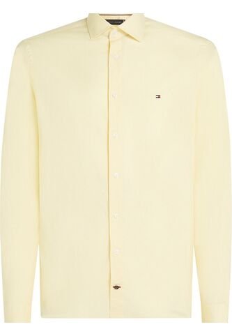 Camisa Naranja Flex Poplin De Corte Slim Tommy Hilfiger Tommy Hilfiger