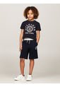 Pantaloneta Niño Azul Con Monotipo Hilfiger Y Logo Tommy Hilfiger de Tommy Hilfiger