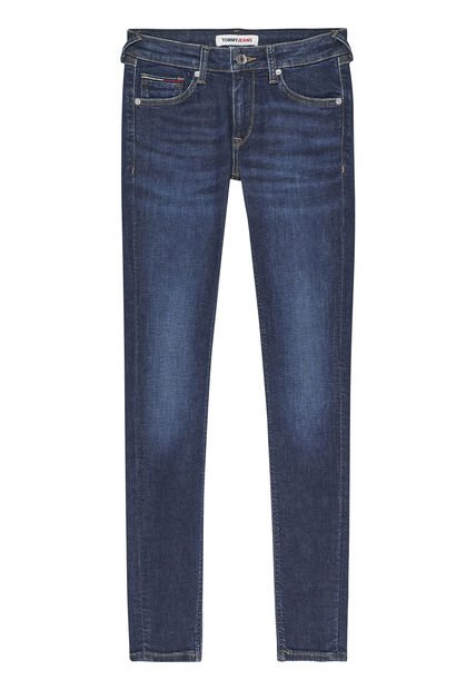 Jeans Sophie Ceñidos De Talle Bajo Mujer Azul Tommy Hilfiger