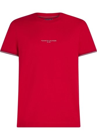Camiseta Roja De Punto Con Corte Slim Tommy Hilfiger Tommy Hilfiger