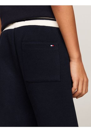 Pantaloneta Niño Azul Con Monotipo Hilfiger Y Logo Tommy Hilfiger