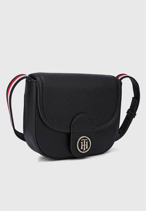 Bolso Manos Libres Negro-Dorado Tommy Hilfiger