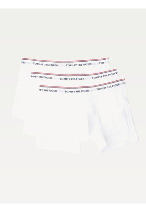 Pack De 3 Bóxers Trunk De Algodón Elástico Blanco Tommy Hilfiger