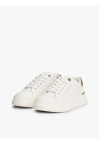 Tenis Blanco De Corte Bajo Con Cordones Tommy Hilfiger Tommy Hilfiger