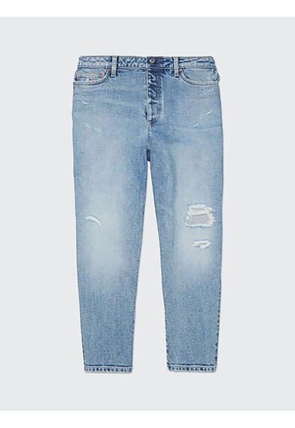 Jeans Mom Fit Desgastados  Adaptive Mujer Azul Tommy Hilfiger