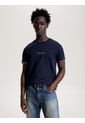 Camiseta Ribeteada De Corte Slim Hombre Azul Tommy Hilfiger de Tommy Hilfiger