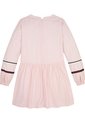 Vestido Rosa De Algodón Con Cinta De Detalle De Franja Global Tommy Hilfiger de Tommy Hilfiger