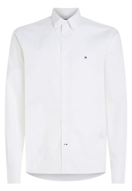 Camisa Liviana Oxford Corte Regular Hombre Blanco Tommy Hilfiger