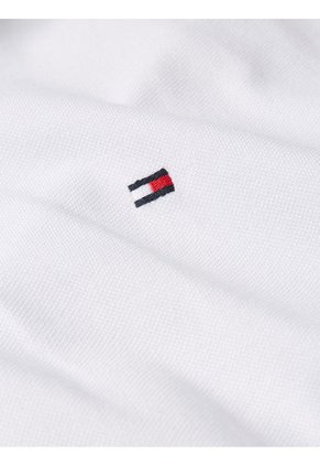 Polo Regular Con Logo Blanco Tommy Hilfiger