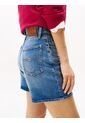 Bermudas Azul Denim Mom De Corte Regular Tommy Jeans de Tommy Hilfiger