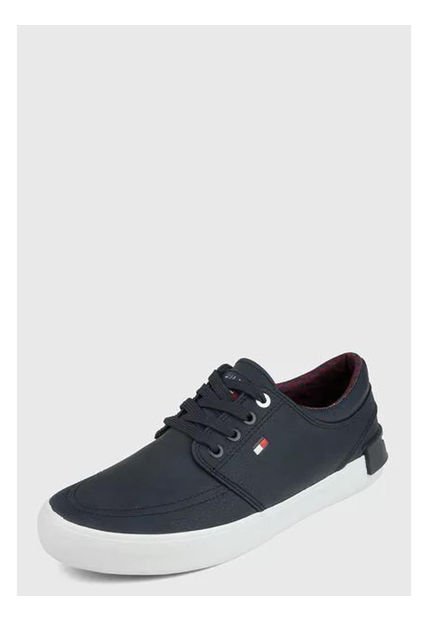 Tenis Con Logo En La Suela Hombre Azul Tommy Hilfiger