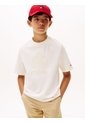 Camiseta Blanca Para Niño De Cuello Redondo Con Escudo TH Tommy Hilfiger de Tommy Hilfiger