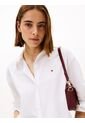 Camisa Blanca De Popelín Con Corte Oversize Tommy Hilfiger de Tommy Hilfiger