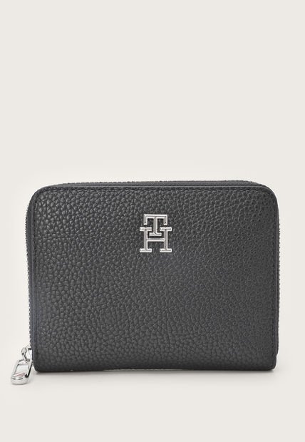 Billetera Negro-Plateado Tommy Hilfiger