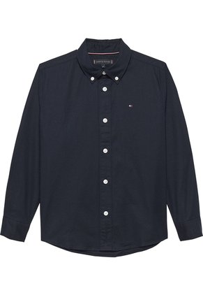 Camisa Azul Para Niño Essential De Algodón Oxford Tommy Hilfiger