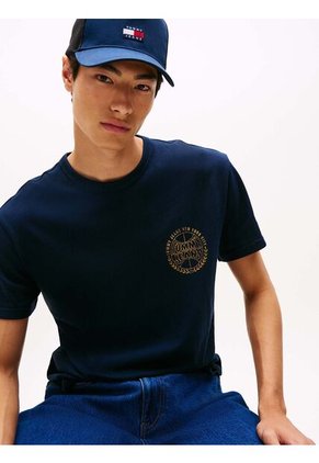 Camiseta Azul Heritage Con Logo De Béisbol Tommy Jeans