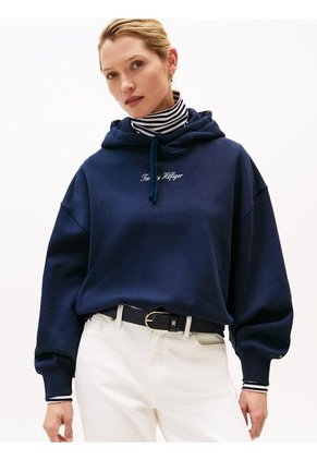 Buzo Multicolor Con Capota Y Logo Texturizado Tommy Hilfiger