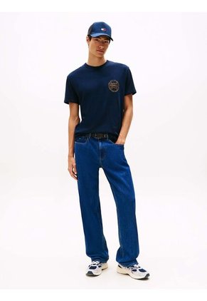 Camiseta Azul Heritage Con Logo De Béisbol Tommy Jeans