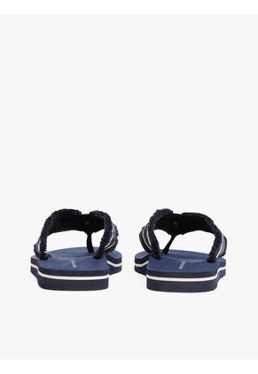 Sandalias Azul Con Tiras De Textil Trenzado Tommy Hilfiger