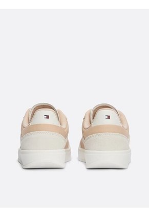 Tenis Beige Deportivas Heritage De Ante Tommy Hilfiger