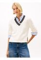 Saco Blanco De Cuello V Con Tejido Cricket Tommy Hilfiger de Tommy Hilfiger