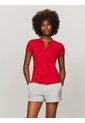 Polo Rojo De Corte Slim Con Logo Tommy Hilfiger de Tommy Hilfiger