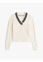 Saco Blanco De Cuello V Con Tejido Cricket Tommy Hilfiger de Tommy Hilfiger