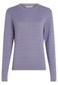 Saco Morado De Cuello Redondo Con Tejido Tipo Cable Tommy Hilfiger de Tommy Hilfiger