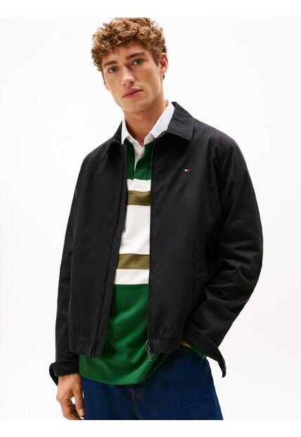 Rompe Negro Viento Clasica Ivy Con Logo Tommy Hilfiger