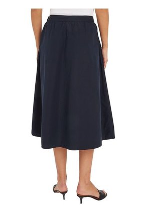 Falda De Poplin Mujer Azul Tommy Hilfiger