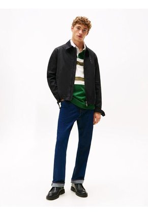 Rompe Negro Viento Clasica Ivy Con Logo Tommy Hilfiger